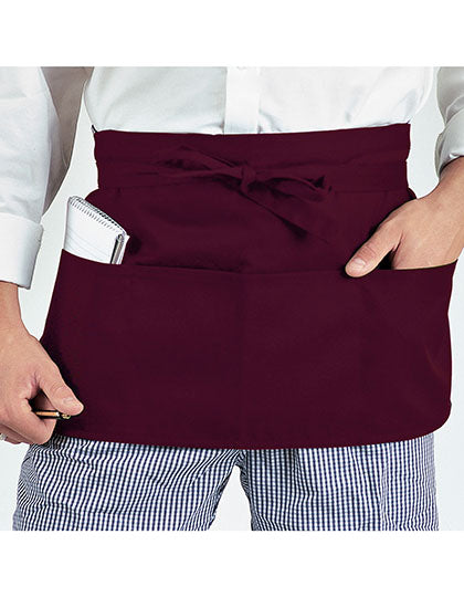 Money Pocket Apron in Claret, Größe 58 x 30 cm
