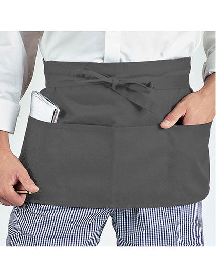 Money Pocket Apron in Storm Grey, Größe 58 x 30 cm
