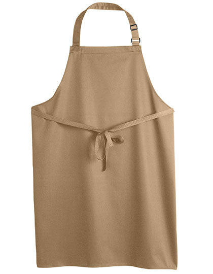 Recycled Polyester Bib Apron in Biscuit, Größe 80 x 85 cm