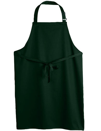 Recycled Polyester Bib Apron in Bottle Green, Größe 80 x 85 cm