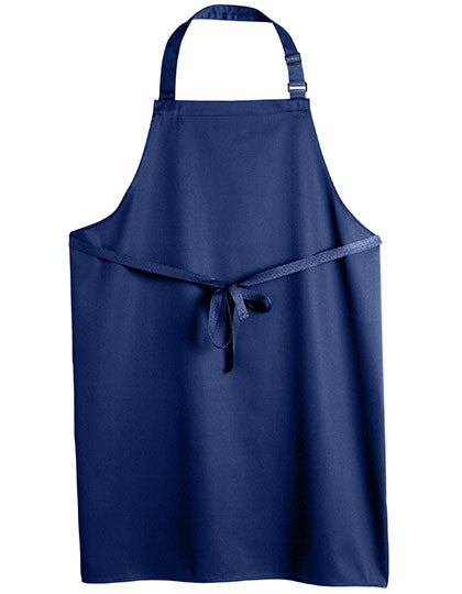 Recycled Polyester Bib Apron in Navy, Größe 80 x 85 cm