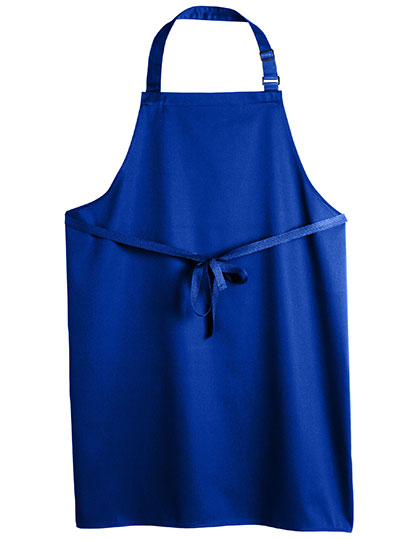 Recycled Polyester Bib Apron in Royal, Größe 80 x 85 cm