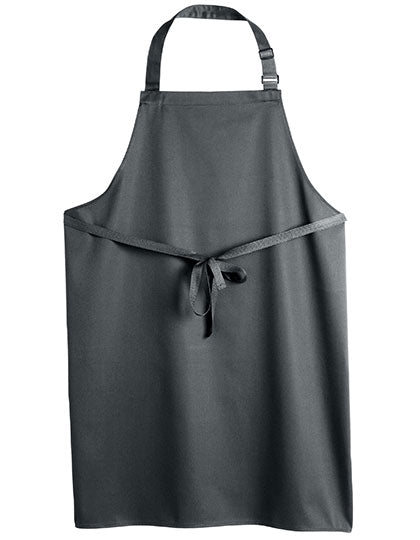 Recycled Polyester Bib Apron in Storm Grey, Größe 80 x 85 cm