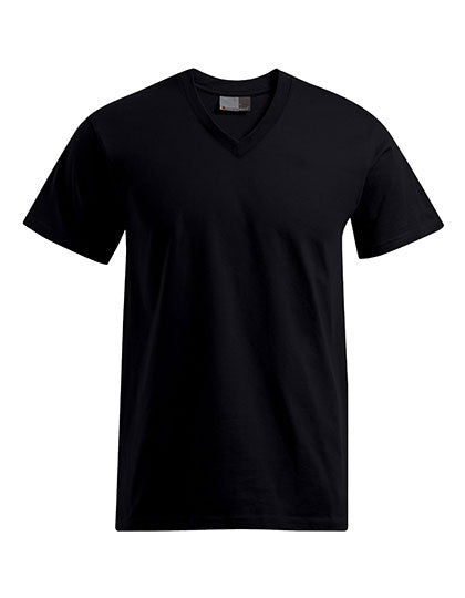 Premium V-Neck-T in Black, Größe 5XL