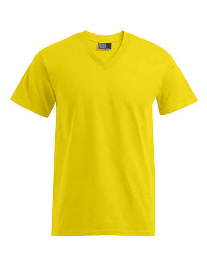 Premium V-Neck-T in Gold, Größe 5XL