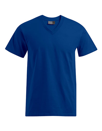 Premium V-Neck-T in Royal, Größe 5XL
