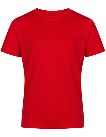 Junior Performance-T in Fire Red, Größe 164