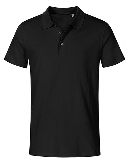 Men´s Jersey Polo in Black, Größe 5XL