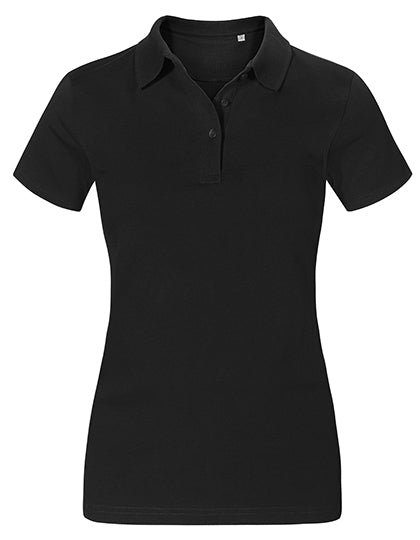Women´s Jersey Polo in Black, Größe 3XL