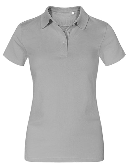 Women´s Jersey Polo in New Light Grey (Solid), Größe 3XL