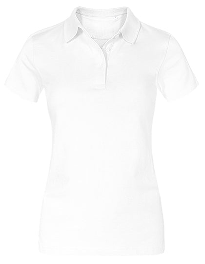 Women´s Jersey Polo in White, Größe 3XL