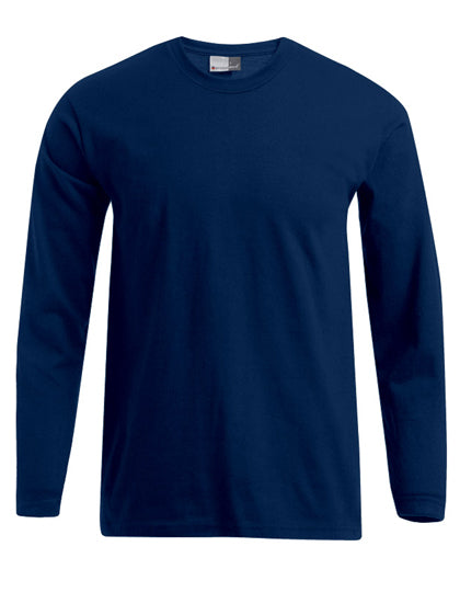 Men´s Premium-T Long Sleeve in Navy, Größe 5XL