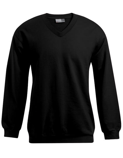 Men´s V-Neck Sweater in Black, Größe 3XL