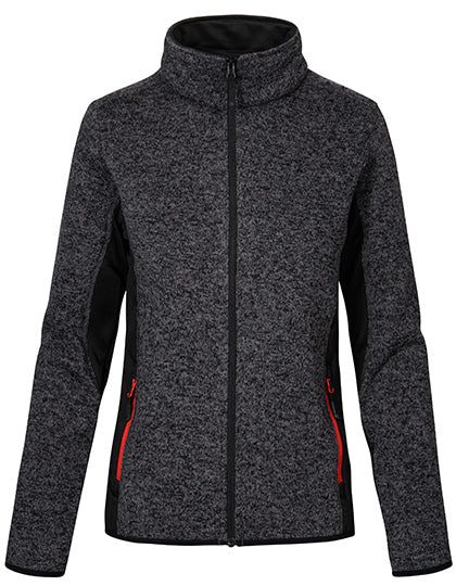 Women´s Knit Jacket Workwear in Heather Graphite, Größe 3XL