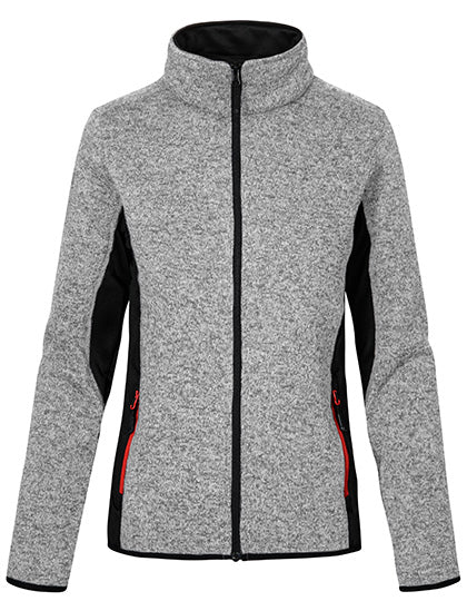 Women´s Knit Jacket Workwear in Heather Grey, Größe 3XL