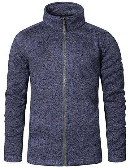 Men´s Knit Fleece Jacket C+ in Heather Blue, Größe 5XL