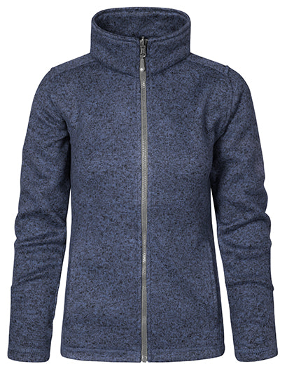 Women´s Knit Fleece Jacket C+ in Heather Blue, Größe 3XL