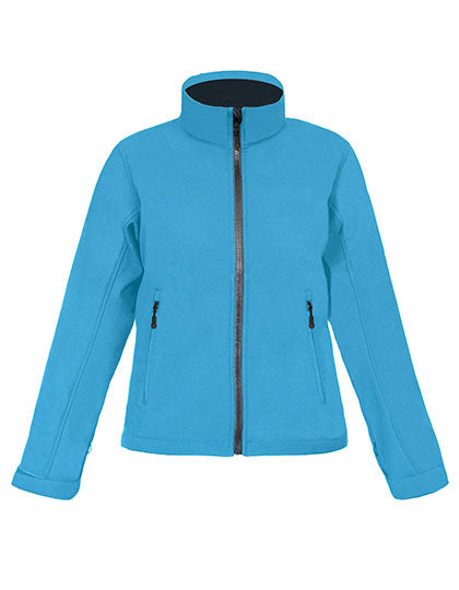 Women´s Softshell Jacket C+ in Aqua, Größe 3XL