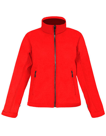 Women´s Softshell Jacket C+ in Fire Red, Größe 3XL