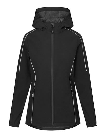 Women´s Light Softshell Jacket in Black, Größe 3XL