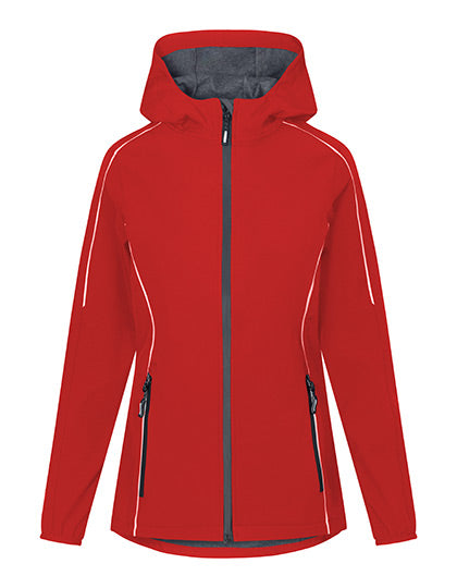 Women´s Light Softshell Jacket in Fire Red, Größe 3XL