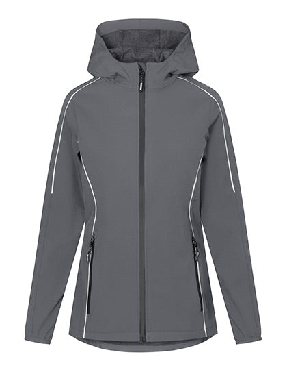 Women´s Light Softshell Jacket in Steel Gray, Größe 3XL