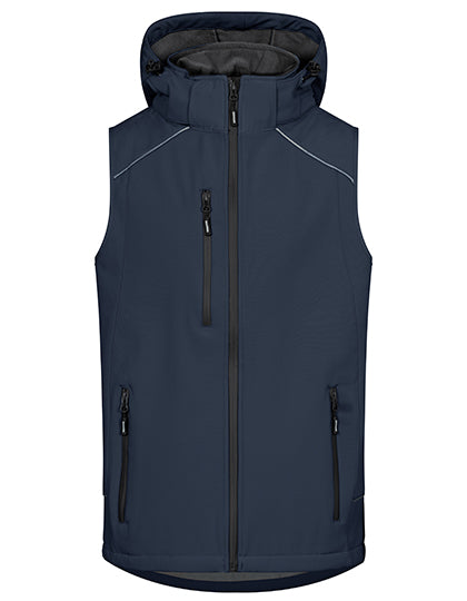 Men´s Softshell Vest in Navy, Größe 5XL