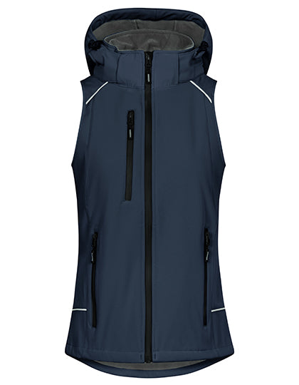 Women´s Softshell Vest in Navy, Größe 3XL