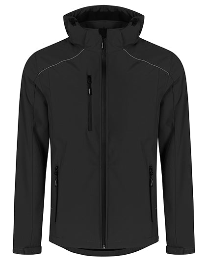 Men´s Softshell Jacket in Black, Größe 5XL