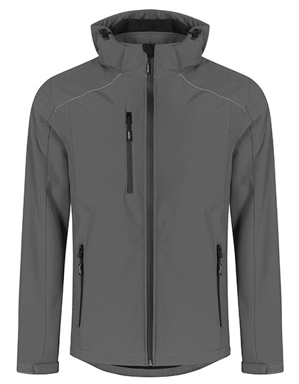 Men´s Softshell Jacket in Steel Grey (Solid), Größe 5XL