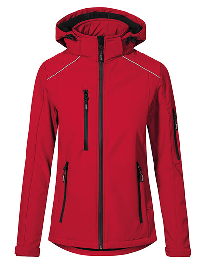 Women´s Softshell Jacket in Fire Red, Größe 3XL