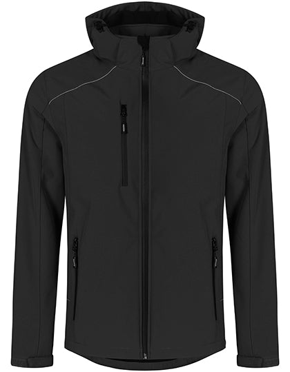 Men´s Warm Softshell Jacket in Black, Größe 5XL