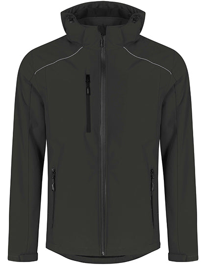 Men´s Warm Softshell Jacket in Charcoal (Solid), Größe 5XL