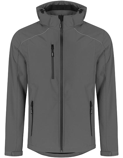 Men´s Warm Softshell Jacket in Steel Gray, Größe 5XL