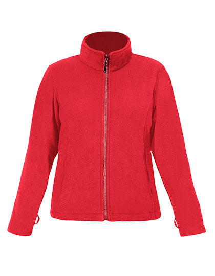 Women´s Fleece Jacket C+ in Fire Red, Größe 3XL