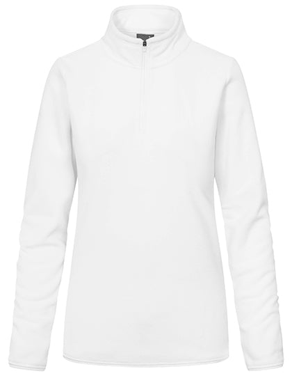 Women´s Recycled Fleece Troyer in White, Größe 3XL