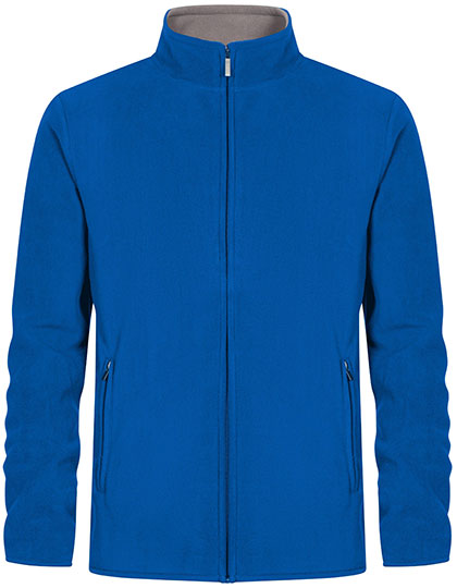 Men´s Double Fleece Jacket in Royal, Größe 5XL