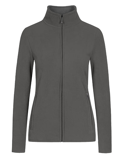 Women´s Double Fleece Jacket in Steel Gray, Größe 3XL