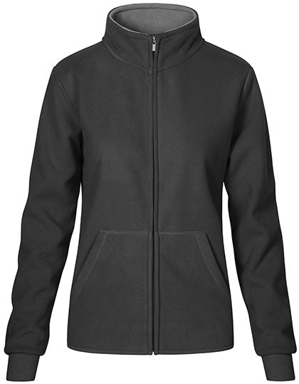 Women´s Double Fleece Jacket in Graphite (Solid), Größe 3XL