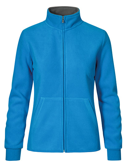 Women´s Double Fleece Jacket in Turquoise, Größe 3XL