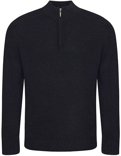 Wakhan 1/4 Zip Sustainable Sweater in Black, Größe XS