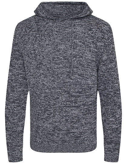 Iguazu Sustainable Knitted Hoodie in Heather Grey, Größe XS