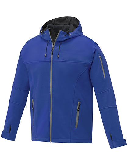 Men´s Match Softshelljacket in Blue, Größe 3XL