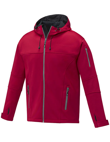 Men´s Match Softshelljacket in Red, Größe 3XL