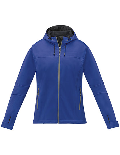 Ladies´Match Softshelljacket in Blue, Größe XXL