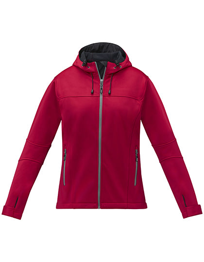 Ladies´Match Softshelljacket in Red, Größe XXL