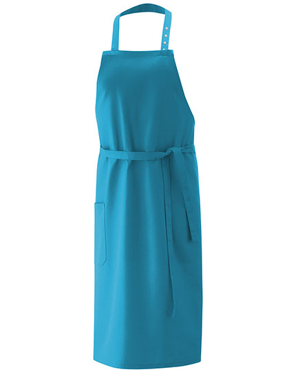 Latzschürze 80 x 100 cm in Turquoise, Größe 80 x 100 cm