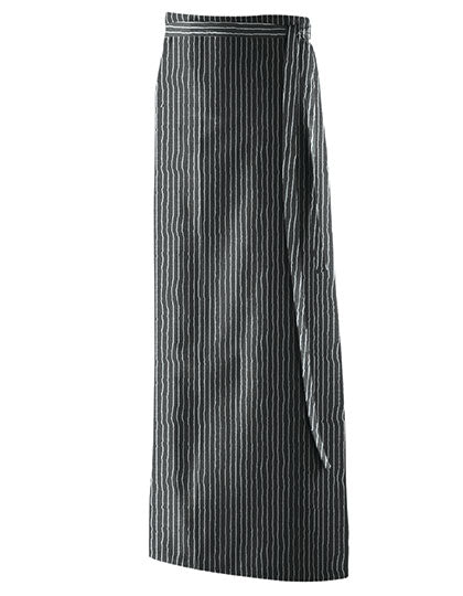 Schürze XXL 130 x 100 cm in Black Pinstripe, Größe 130 x 100 cm