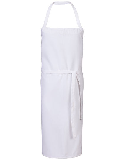 Latzschürze Basic in White, Größe 100 x 80 cm