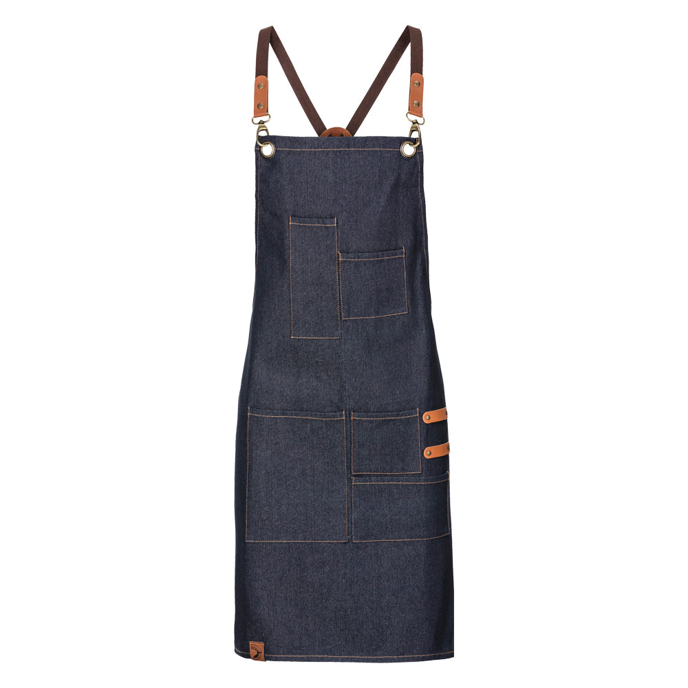 Kinderlatzschürze Denim in Navy, Größe 60 x 45 cm